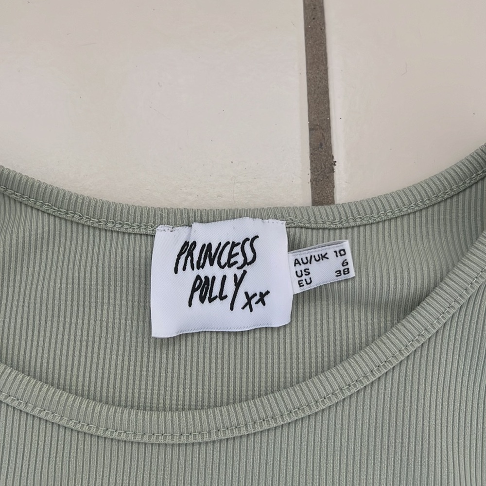 Princess Polly Green Top - Picture 2 of 3